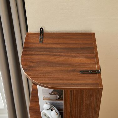 Вінтажна книжкова полиця, книжкова полиця, окремостояча книжкова полиця з 5 полицями, книжкова шафа, кутова полиця, дерев&39яна книжкова полиця, полиця для вітальні, спальні, домашнього офісу, 28,5x28,5x173 см (Ш)