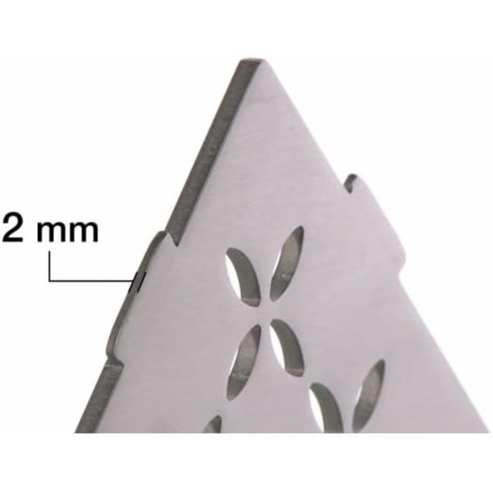 Кутова полиця SHELF-S3 Wave з матової нержавіючої сталі