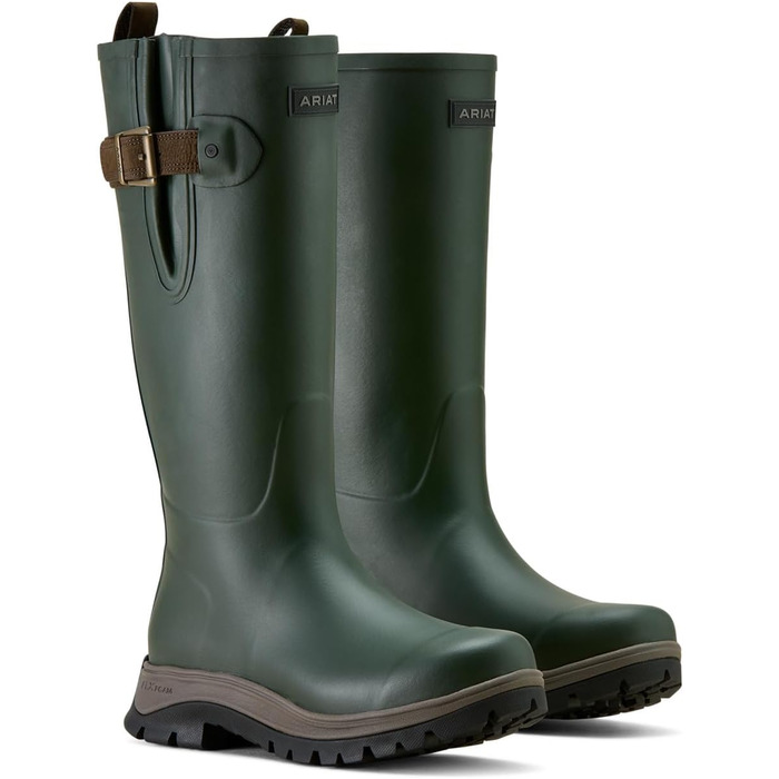 Чоловічі гумові чоботи ARIAT Woodstock, гумові чоботи 44.5 EU, оливкова ніч