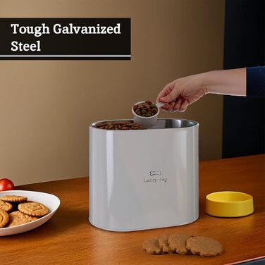 Відро для сміття Lucky Dog від Premier Housewares з лопаткою, натуральне дерево, 6,5 літри