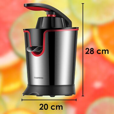 Електрична соковижималка для цитрусових Довговічний двигун 300 Вт Нержавіюча сталь Електрична соковижималка Соковижималка Автомати