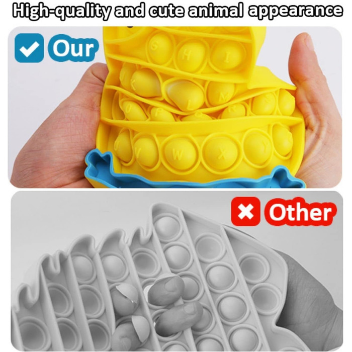 Сенсорна непосидюча іграшка, силіконова іграшка для зняття стресу, іграшка для пальців для зняття тривоги Аутизм СДУГ Особливі пот