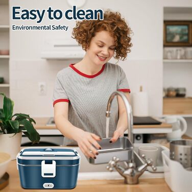 Електричний ланч-бокс 120 Вт 3-в-1 12 В/24 В/220 В Електричний ланч-бокс з підігрівом 1,8 л Портативний знімний ланч-бокс з вставкою та сумкою з нержавіючої сталі