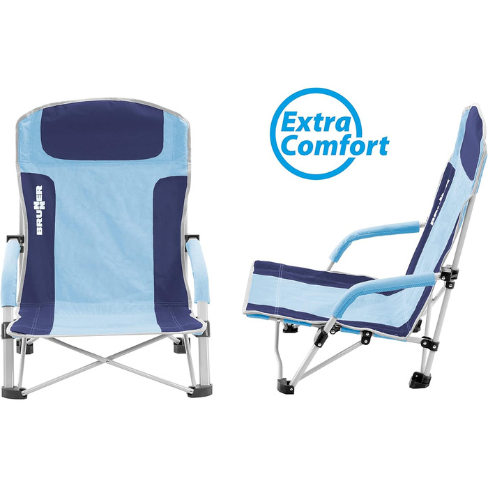 Пляжний стілець Була синій/світло-блакитний