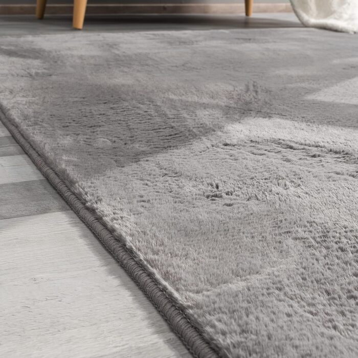 Килим для вітальні з високим ворсом пухнастий хутряний килим штучне хутро плюшевий кошлатий м'який штучне хутро, розмір 200x290 см