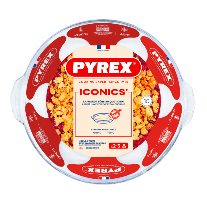 Форма для випічки Pyrex 26х23 см 1.3 л, боросилікатне скло