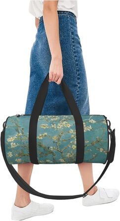 Дорожня сумка Квітка Мигдалю великої місткості Легка та міцна Ідеальний подарунок для походів, відпусток, ділових поїздок та іншого