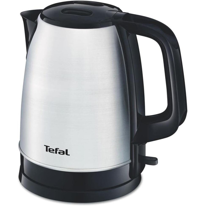 Чайник Tefal KI150D 1,7 літрів 2400 Вт Бездротовий зв'язок Розетка 360 Знімний фільтр проти накипу Нержавіюча сталь/ Чорний Одинарний