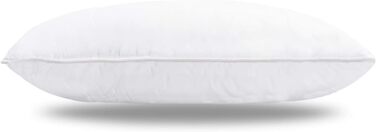 Подушка Schlafmond Fairy Tale Soft Aloe Vera від алергії 80x80 см - Гіпоалергенна подушка з наповнювачем з капоку - Бавовняна подушка 80x80 - Можна прати при температурі до 95 градусів Зроблено в Німеччині 80 x 80 см Білий