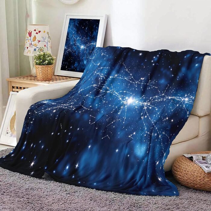 Ковдра &quotСузір&39я&quot, М&39яка ковдра, Легка ковдра, Плед &quotГалактика&quot 150200 см, Пухнаста фланелева ковдра, Ковдра на диван, Дорожня ковдра, Всесезонна ковдра, Сузір&39я/Галактика 150200 см