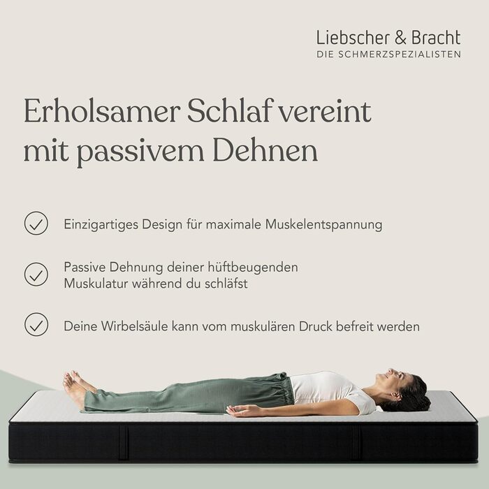 Двосторонній матрац 90x200 см із зоною підтримки хребта та кульшових суглобів - Зручний 7-зонний матрац з холодної піни - Ідеальне зняття тиску та пасивне розтягування м&39язів під час сну 90 x 200 см