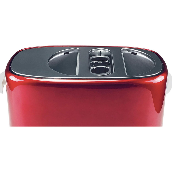 Машина для приготування хот-догів BEPER BT.150Y з 5 рівнями нагріву - машина для хот-догів у вінтажному дизайні, червона, 750 Вт для приготування на грилі
