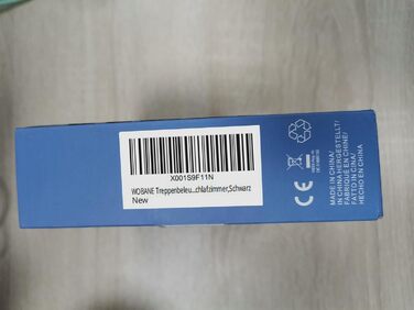 Світлодіодна стрічка WOBANE з детектором руху, акумуляторне освітлення шафи 2*2 м, тепле біле світлодіодне сенсорне освітлення шафи, світлодіодне освітлення шафи для кухні, шафи, сходів, ліжка, 2 упаковки (2700K, 5m-чорний)