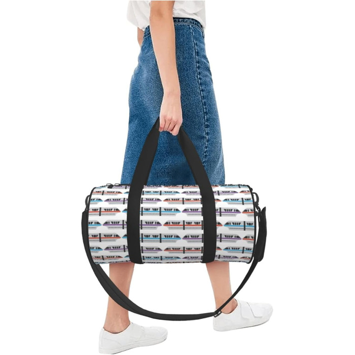 Дорожня сумка Місячні Вовки 3D, кругла, великої місткості, легка та міцна, ідеальний подарунок для походів, відпустки, ділових поїздок та іншого, на одне відділення, універсальний розмір