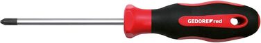 Набір викруток GEDORE red 6 предметів, плоскі та хрестоподібні, двокомпонентна ручка, інструмент, R38002006