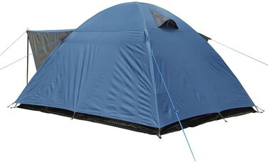 Намет Bosa 3-місний купольний намет із сонцезахисним навісом Вентиляція входу Водонепроникний із 3000 мм Синій сірий