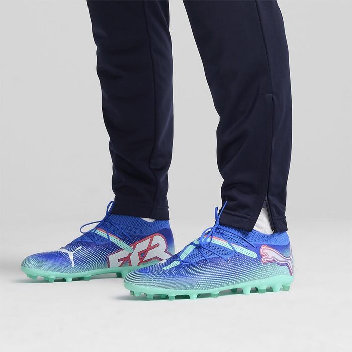 Футбольні бутси PUMA Unisex Future 7 Pro Mg 40 EU Bluemazing Puma White Electric Peppermint