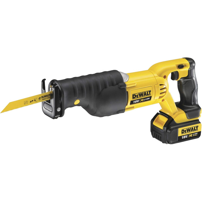 Акумуляторна пила DEWALT 18 вольт DCS380N (електронне гальмо двигуна, заміна пиляльного полотна без інструменту, поворотний пиляль