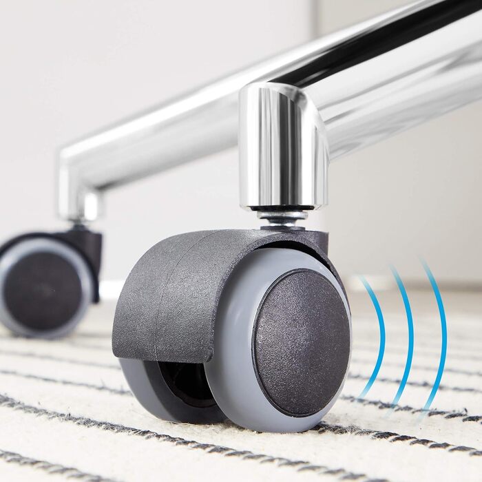 Офісне крісло SONGMICS, обертове крісло, крісло керівника з підголівником, складними підлокітниками, функцією гойдання, чорне OBN86BK