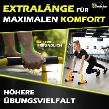 Преміум-паралелети - надзвичайно довгі ручки/бруси для віджимань зі сталі - не хитаються завдяки системі балансування - не ковзають та не завдають шкоди суглобам - для калістеніки, фітнесу, використання в приміщенні та на вулиці