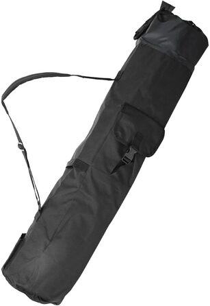 Сумка для вудилищ SANON, сумка для риболовлі з тканини Oxford Сумка для вудок, сумка для вудок, сумки для рибальських аксесуарів, сумка для вудок великої ємності, чорна, середня