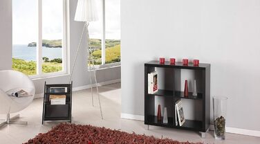 Комплект шафи Kubox - полиця, 4 відділення, чорний