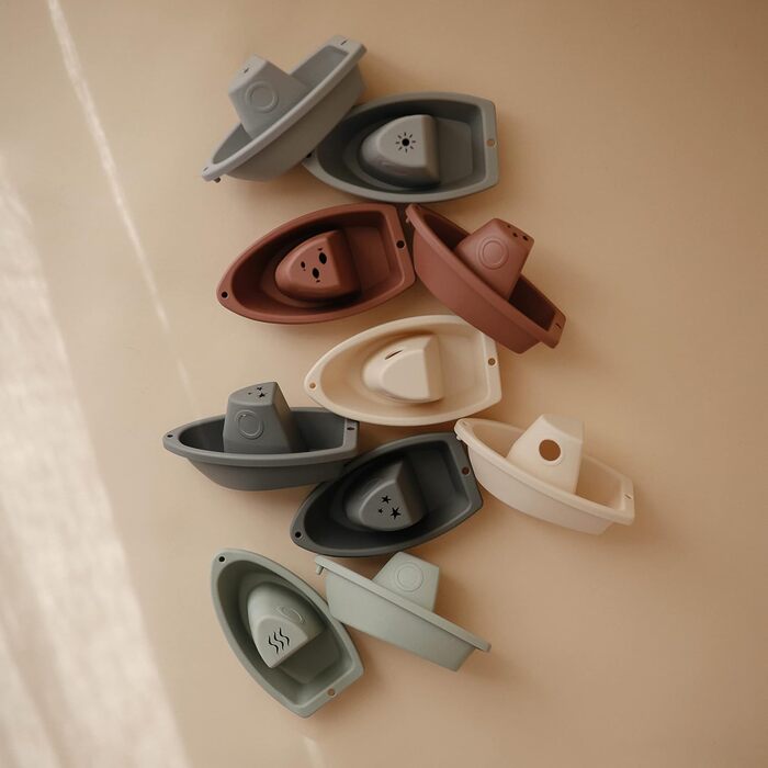 Іграшка для купання Mushie 5 корабликів для немовлят і дітей від 1 року Іграшка для ванни Іграшка для басейну з ПП пластику для ве