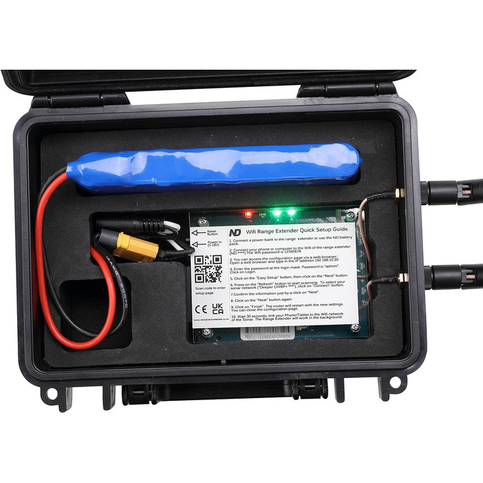 Нова снасть напрямку WI-FI Sonar Range Extender 2 (small Box Version) для мобільного ехолота