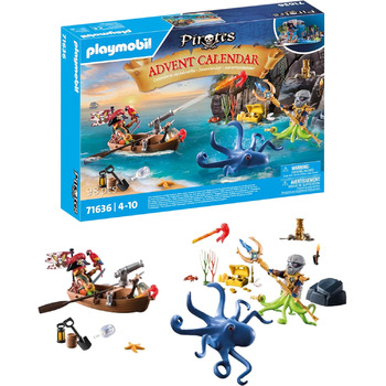 Адвент-календар PLAYMOBIL Pirate 71636, 98 деталей