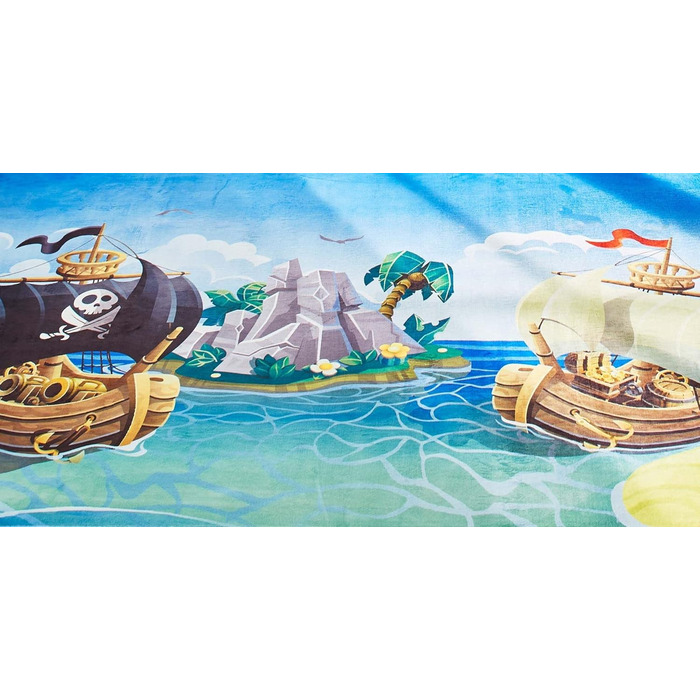 Дитячий килимок Steffensmeier тварини для дівчаток та хлопчиків Sweet Dreams Collection піратський корабель, розмір 80x150 см