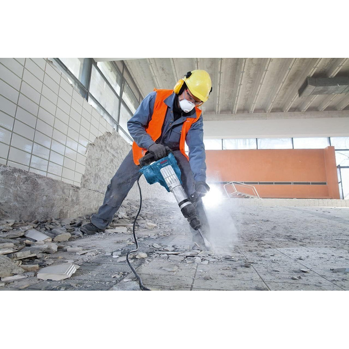 Ударний відбійний молоток GSH 11 VC (потужність 1700 Вт, з патроном SDS-max, 400 мм, вкл. загострене зубило, кейс) Basic