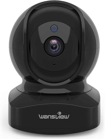 Внутрішня камера спостереження wansview 2K - WLAN IP-камера, 2,4 ГГц Wi-Fi камера для собак, радіоняня з камерою, камера для домашніх тварин із додатком, 2-стороннє аудіо, нічне бачення для домашніх тварин, сумісно з Alexa, Q5