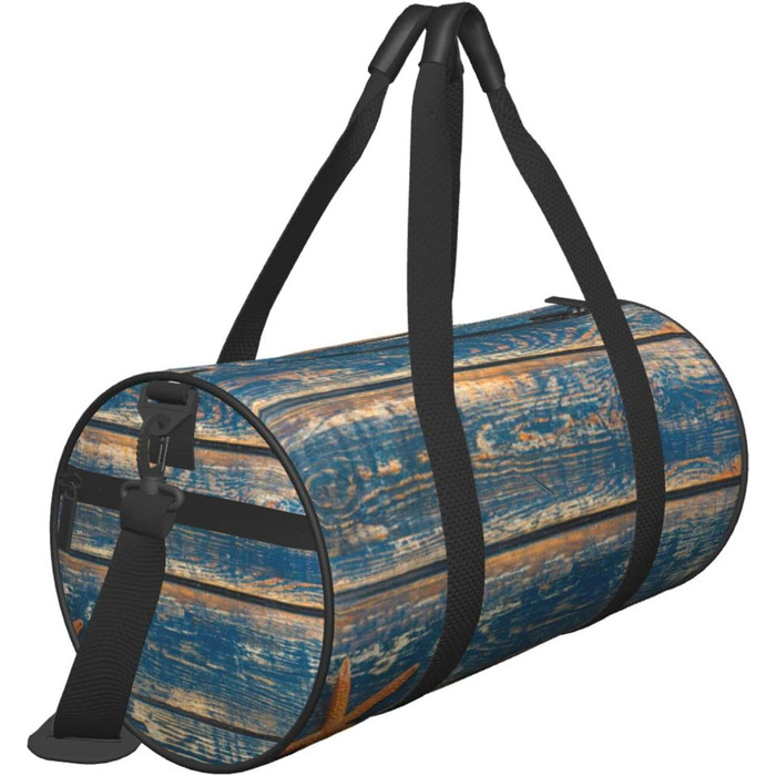 Вінтажна спортивна сумка-мішок для подорожей, чоловіча та жіноча, дерев'яна фактура, ідеальна для літа та активного відпочинку