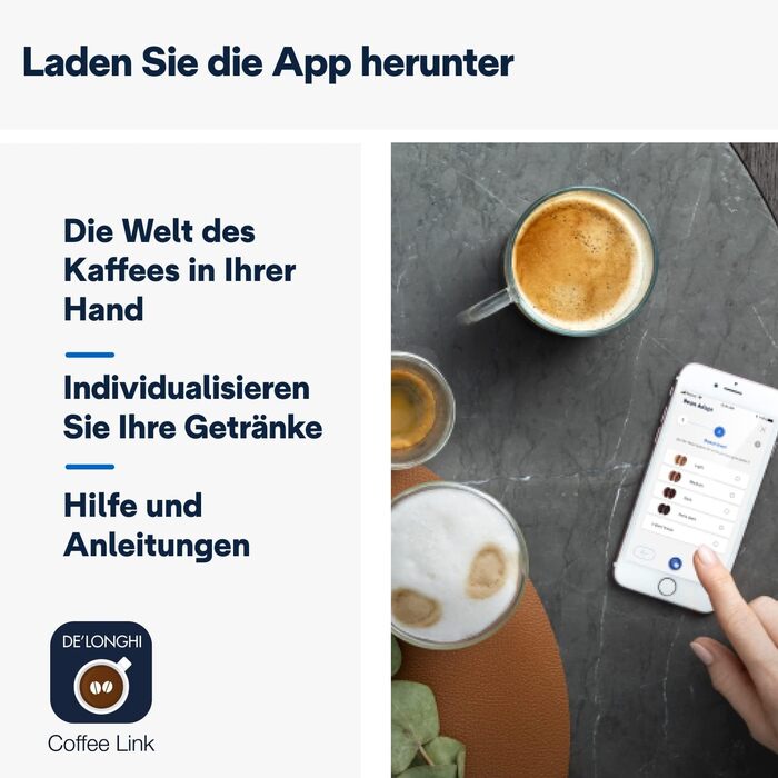 Повністю автоматична кавоварка з молочною системою LatteCrema, капучино та еспресо, кольоровим дисплеєм 3,5 дюйма TFT сенсорним екраном і керуванням додатком, функцією кавника, чорна Модель 2021 ECAM 370.70.B, 370.70.B