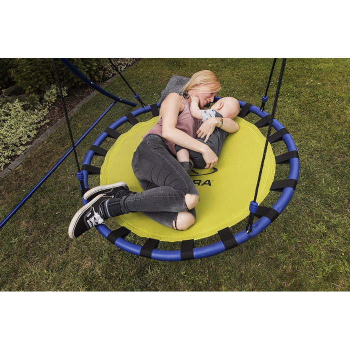 Гойдалка-гніздо Каркас гойдалки виготовлений з металу-Гойдалка садова-64023, 120 см одномісна, 64023