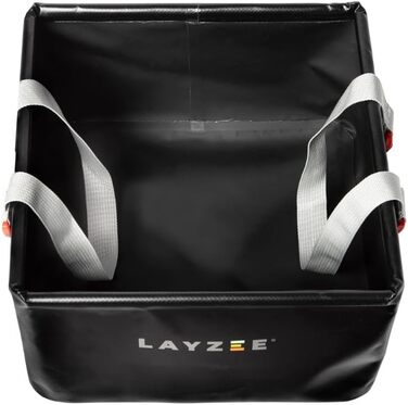 Складаний умивальник LAYZEE 12 л 12 літрів Чорний Складана чаша для миття посуду для кемпінгу Умивальник Відро