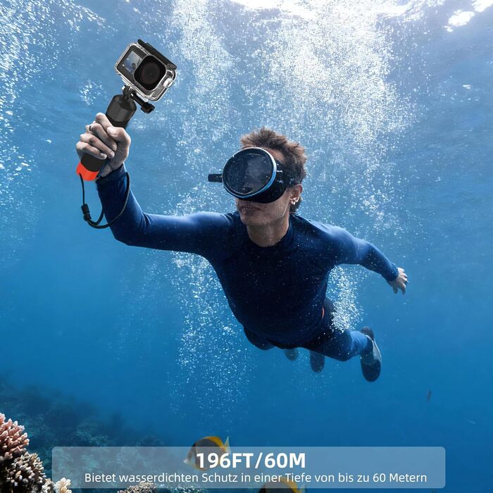 Набір підводних аксесуарів Osmo Action (плаваюча ручка та водонепроникний корпус), сумісний з DJI Osmo Action 5 Pro, Osmo Action 4, Osmo Action 3 - Підводні аксесуари для DJI Action 5 Pro/4/3