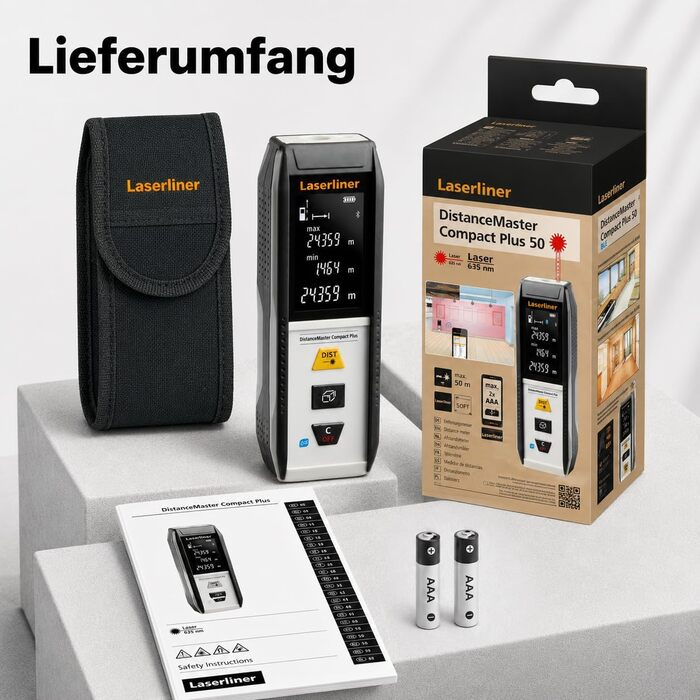 Лазерний далекомір Laserliner DistanceMaster Compact Plus 50