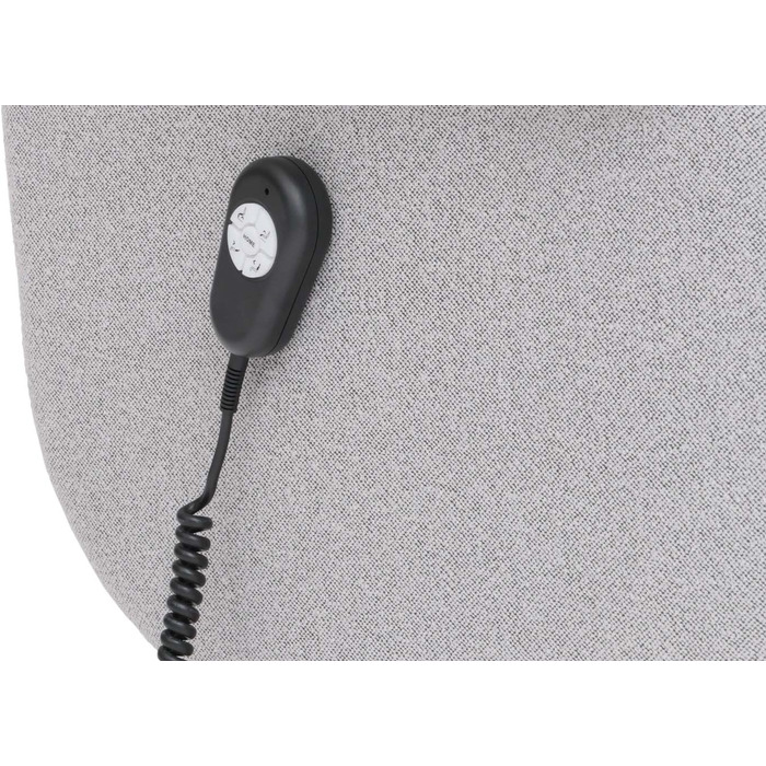 Крісло для відпочинку MCA підйомник HWC-N58, Крісло для телевізора з підставкою для ніг, тканина букле, дерево - сірий, натуральне дерево