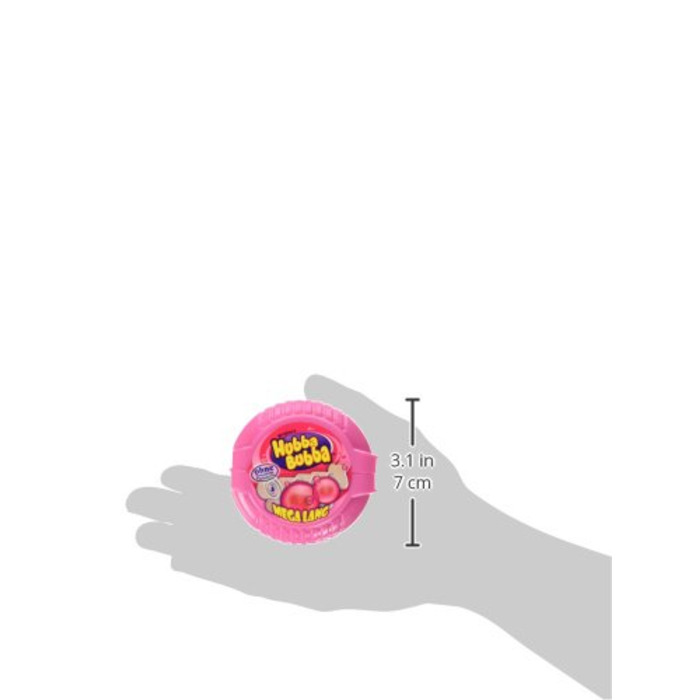 Жувальна гумка Hubba Bubba Пухирчаста стрічка Фантазійні фрукти Мега довгий рол 12 упаковок (12 x 56 г) Fancy Fruit 56 г (12 упаковок)