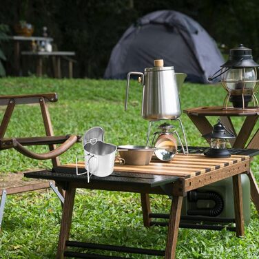 Кемпінгова кружка з кришкою, 700 мл, нержавіюча сталь, кавова кружка для води зі складною ручкою, кухоль для приготування їжі з нержавіючої сталі