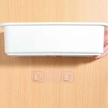 Настінний органайзер для шухляд, висувна конструкція, білий, без свердління, настінна шухляда для зберігання білизни, шкарпеток, бюстгальтерів, одягу