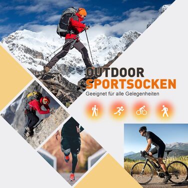 Шкарпетки для походів з мериносової вовни для чоловіків та жінок, термошкарпетки для активного відпочинку, трекінгові шкарпетки, теплі зимові шкарпетки, спортивні шкарпетки, шкарпетки для бігу, дихаючі, з амортизацією та захистом від пухирів, 3 пари, розм
