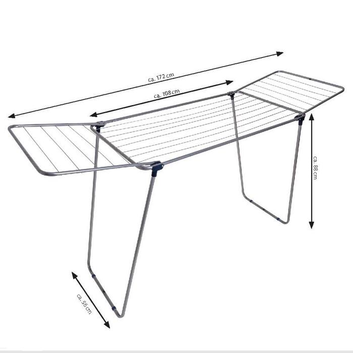 Сушарка для білизни підлогова Casa Si Merkur Pure 18m Silver (CS92235S04C)