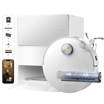 Робот-пилосос Dreame Aqua10 Ultra Roller Complete з роліковим шваброю AquaRoll, білий