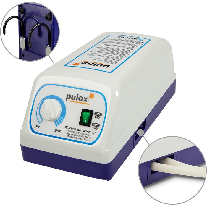 Протипролежневий матрац Pulox - повна система підтримки з насосом, матрац зі змінним тиском та компресором