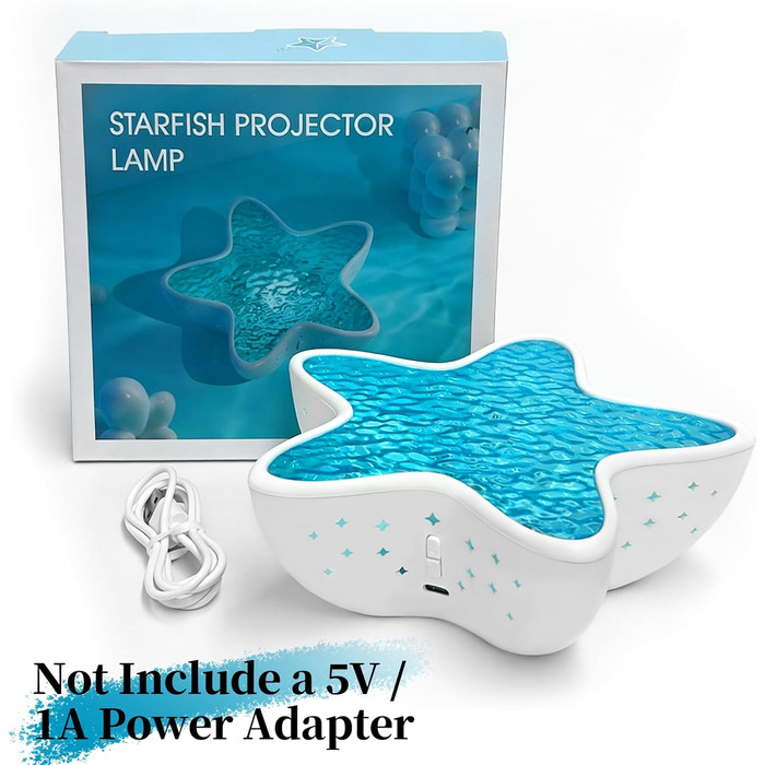 Світлодіодний проектор зоряного неба з ефектом полярного сяйва проектор світла для ванної кімнати для дітей та дорослих, нічник у формі водяної хвилі з плавним затемненням, проектор морських зірок, світло для океанського настрою, декор вітальні