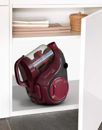 Безмішковий пилосос, 1,2 л, паркетна щітка RO2933EA, чорний/темно-червоний