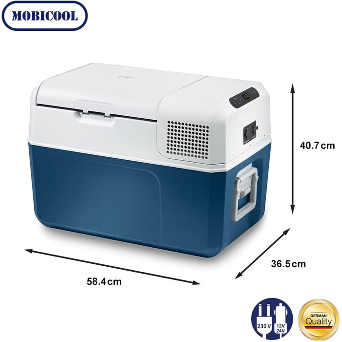 Електричний компресорний холодильник, 31 л, 12/24/230 В, міні-холодильник для автомобіля, вантажівки, човна, будинку на колесах та