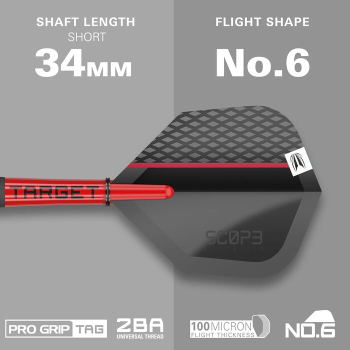 Набір дротиків Target Darts Scipe Swiss Point Steeldarts, 90 вольфрам Набір дротиків Steeldarts, дротики червоного та чорного кольору, професійний набір дротиків зі швейцарськими наконечниками та інструментом Ствол 01/02/03/04 21G/22G/23G/24G/25G 23G Ство